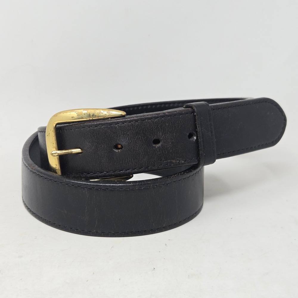 Galco SB2 Sport Belt Black Leather Solid Brass Buckle 40B Handmade USA